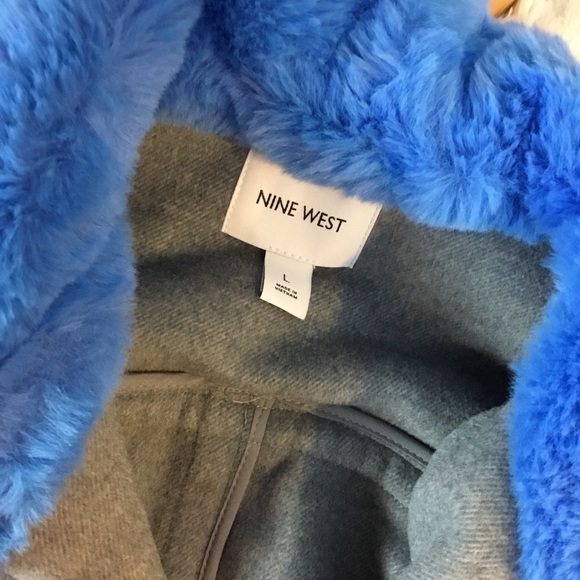 Nine West oversized belted moto jacket Large NWT - Picture 15 of 16